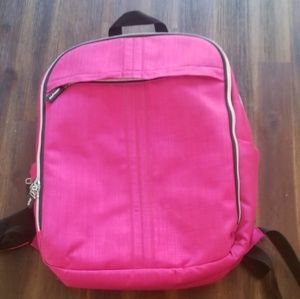 Hot pink IKEA backpack